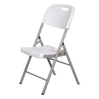 wholesale modern comfortable waterproof portable metal plastic folding chair for outdoor dining hotel kitchen