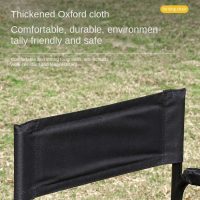 hot selling relax portable thickened oxford clothes steel director chair folding chair with side table