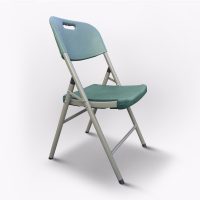 wholesale modern comfortable waterproof portable metal plastic folding chair for outdoor dining hotel kitchen