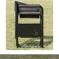 hot selling relax portable thickened oxford clothes steel director chair folding chair with side table