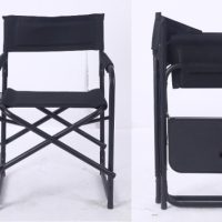 hot selling relax portable thickened oxford clothes steel director chair folding chair with side table