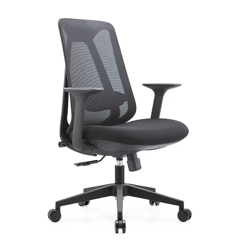 Adjustable-Height Office Chair with Silent Casters - Image 3