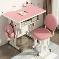 Adjustable-Height Student Desk and Chair Set