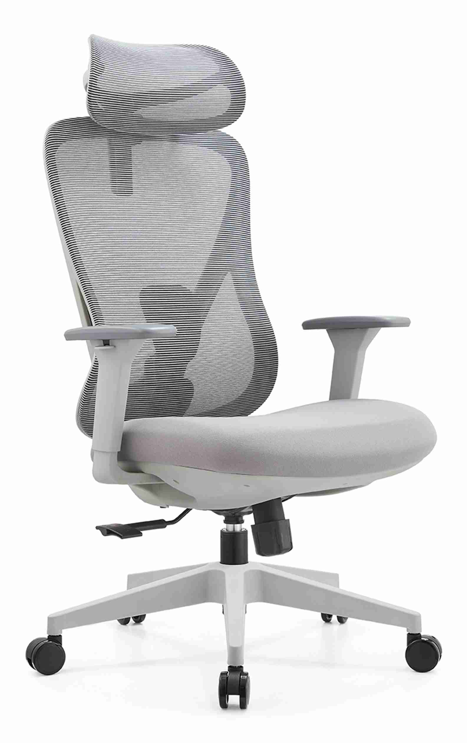 Ergonomic Adjustable-Height Office Chair with Headrest and Armrests - Image 4