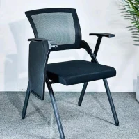 Ergonomic Mesh Conference Chair with Writing Board