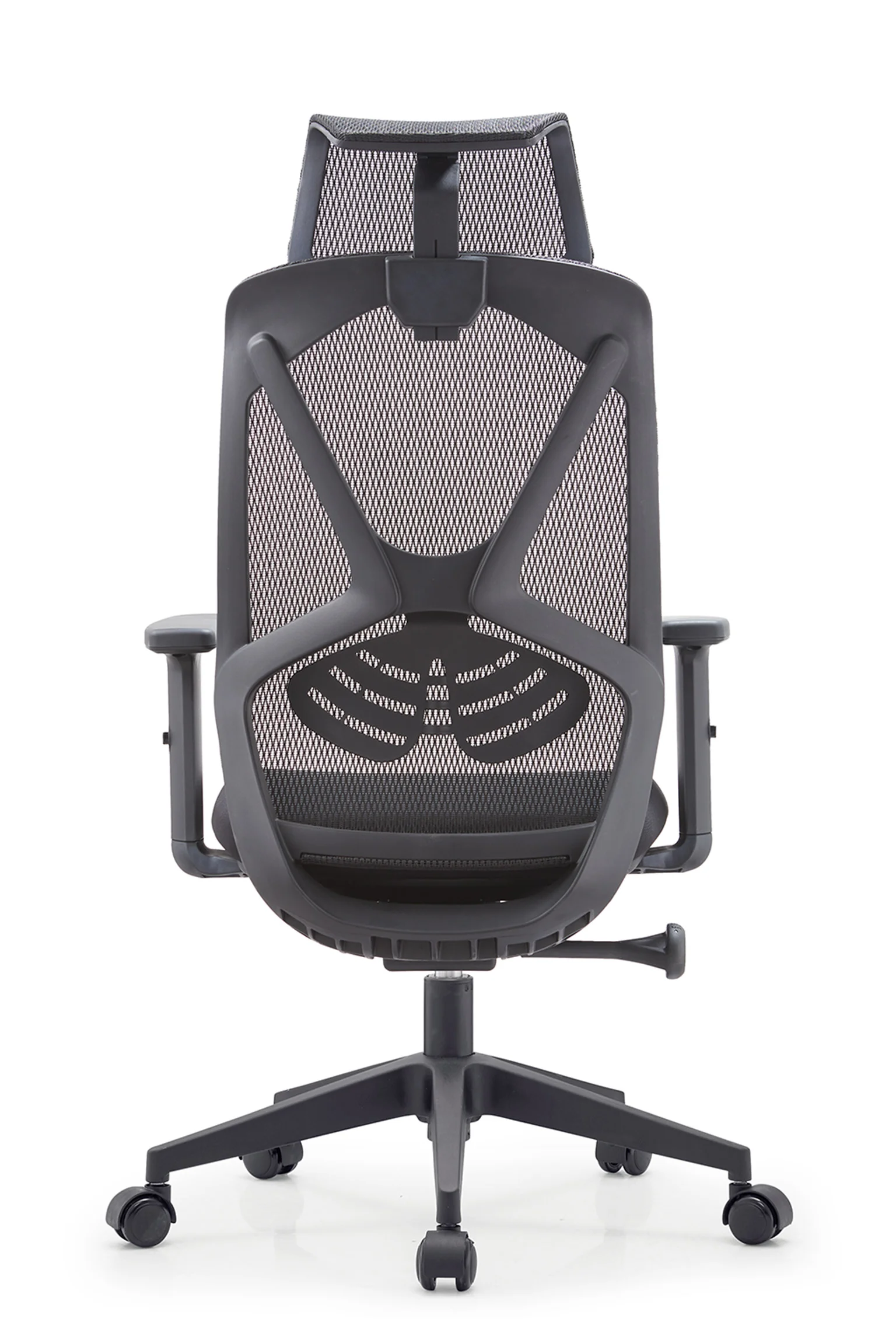 Ergonomic Mesh High-Back Office Chair with Adjustable Headrest and Silent Casters - Image 3