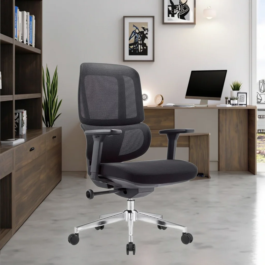 Ergonomic Mesh High-Back Office Chair with Armrests - Image 2
