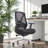 Ergonomic Mesh Office Chair with Lumbar Support and Armrests