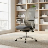 Ergonomic Mesh Office Chair with Lumbar Support and Armrests