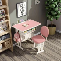 Ergonomic Metal Student Desk and Chair Set