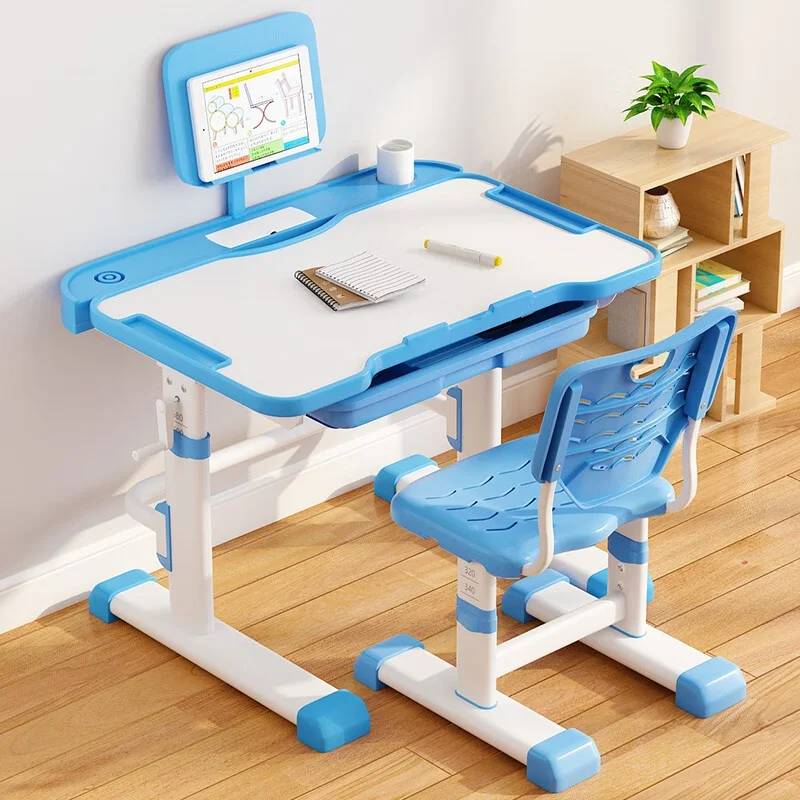 Ergonomic Metal Student Desk and Chair Set with Reading Stand - Image 2