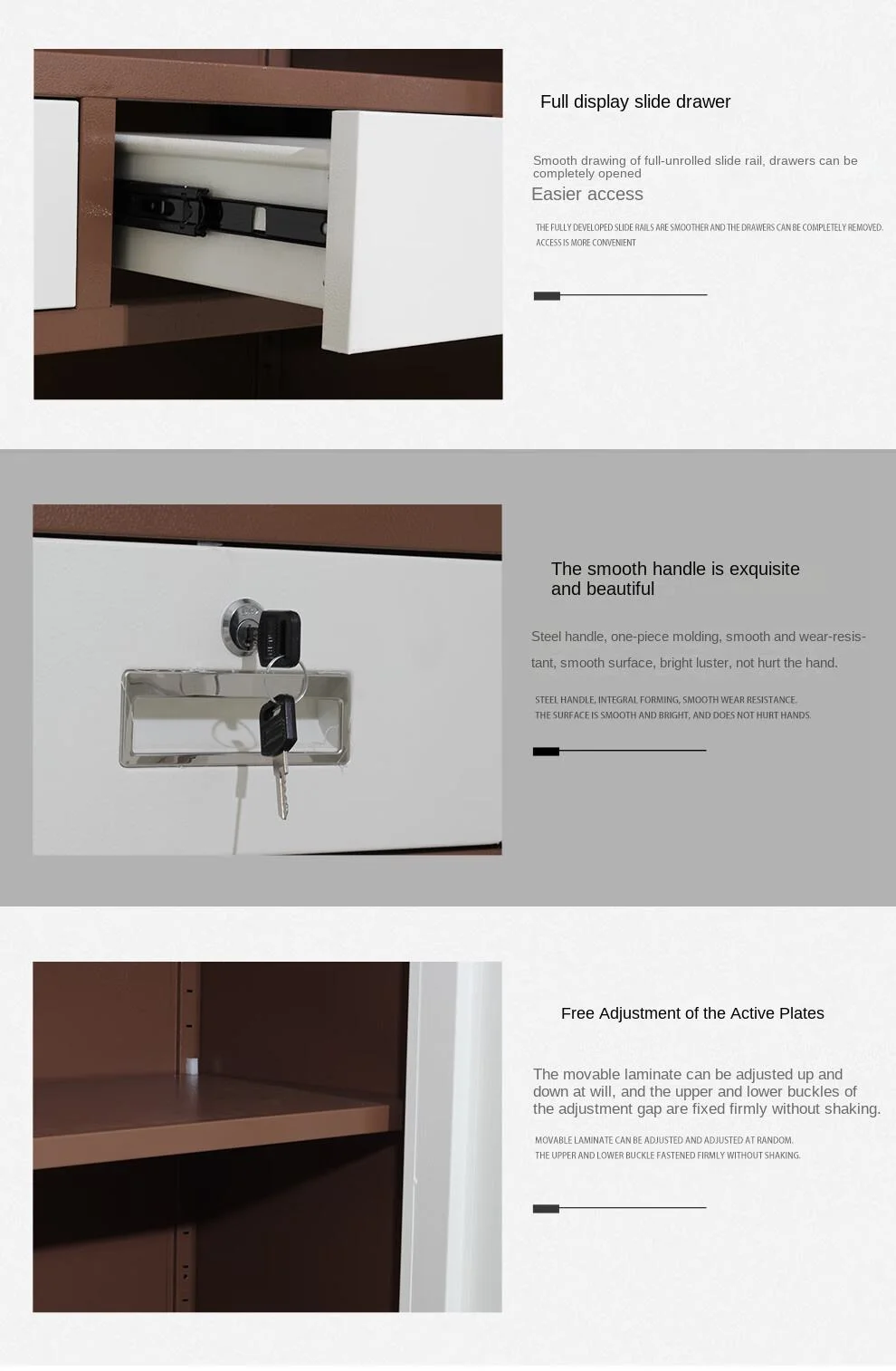 Fireproof Confidential Filing Cabinet with Drawers (1850×900×420mm) - Image 5