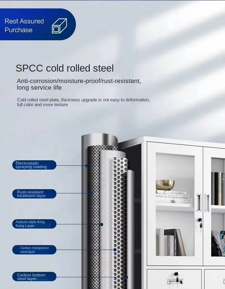 Fireproof Filing Cabinet (1850×900×400mm) - Image 5