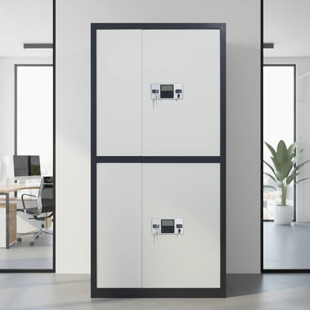 Fireproof Two-Drawer Confidential Filing Cabinet (1850×900×420mm)