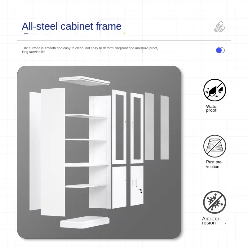 Four-Door Filing Cabinet (1850×900×400mm) - Image 5