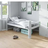 High-Load-Capacity Rust-Resistant Steel Bed for Dormitories