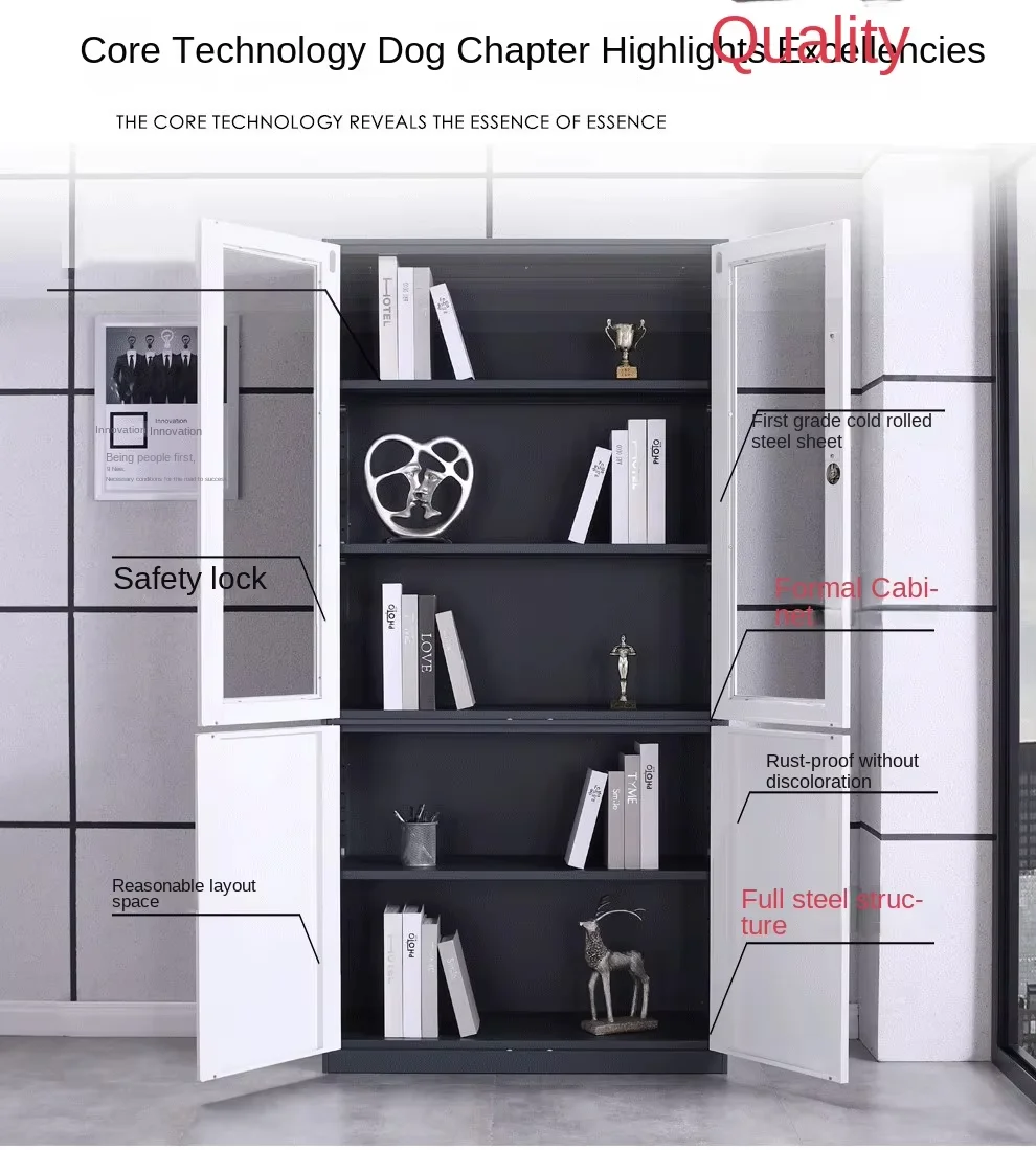 Lockable Fireproof Steel Filing Cabinet - Image 4