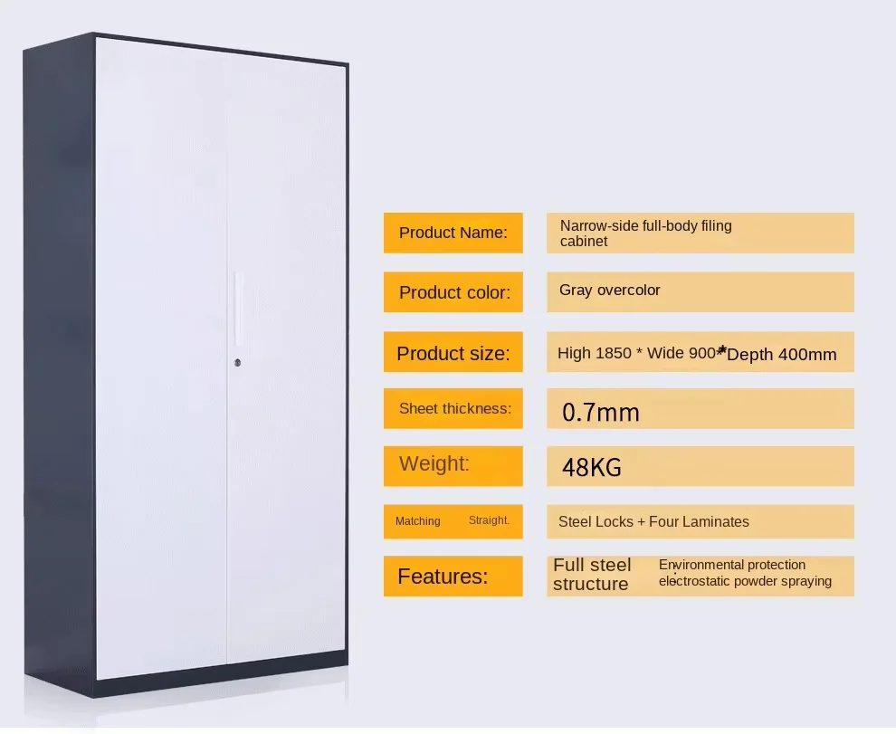 Lockable Fireproof Steel Filing Cabinet - Image 6