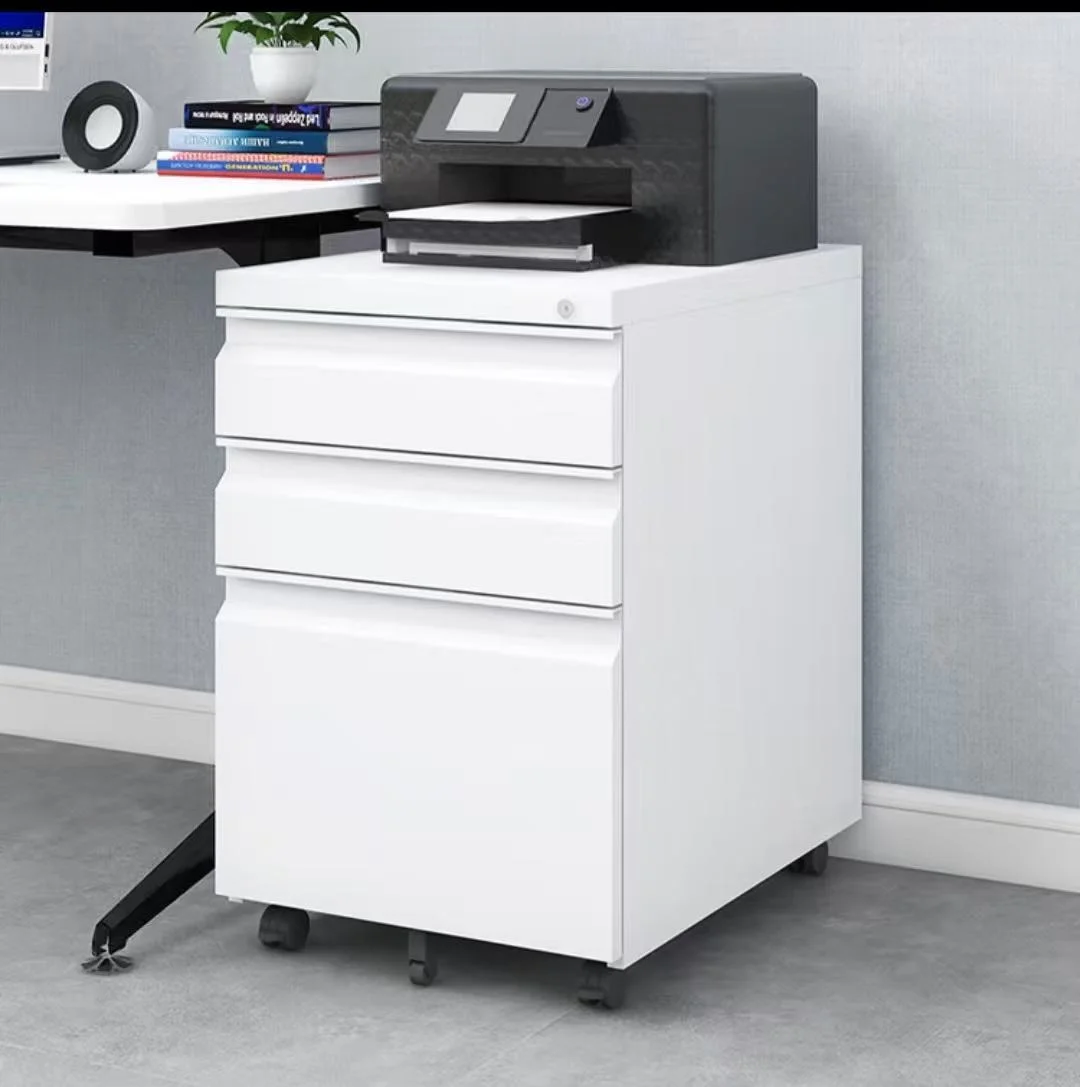 Lockable Three-Drawer Mobile Cabinet (390×500×600mm) - Image 2