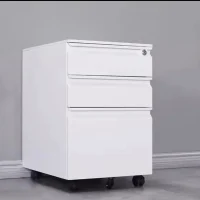 Lockable Three-Drawer Mobile Cabinet (390×500×600mm)