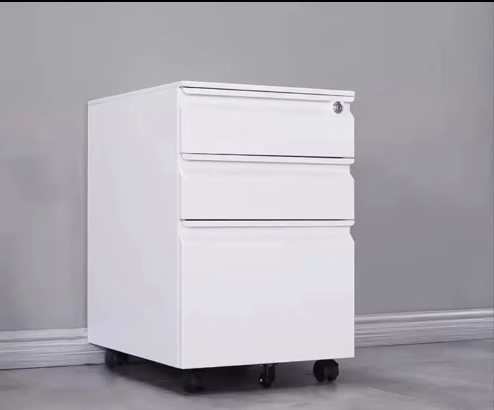 Lockable Three-Drawer Mobile Cabinet (390×500×600mm)