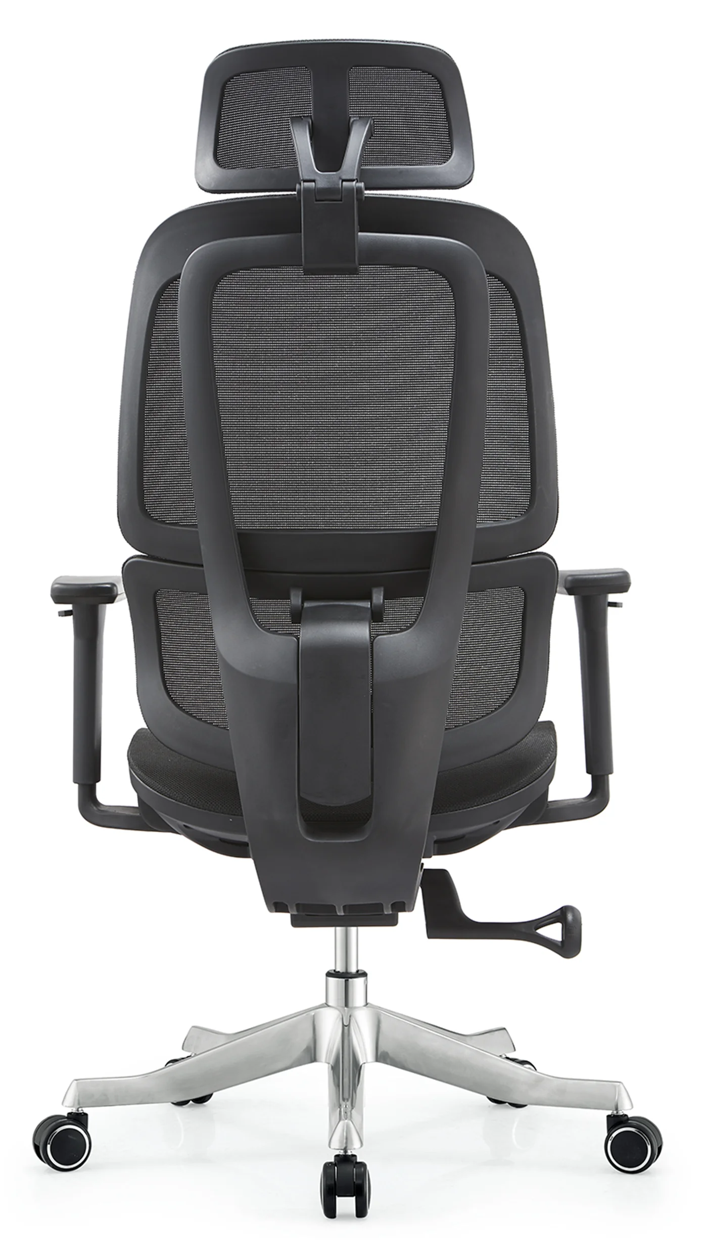 Mesh Office Chair with Adjustable Headrest and Armrests - Image 5