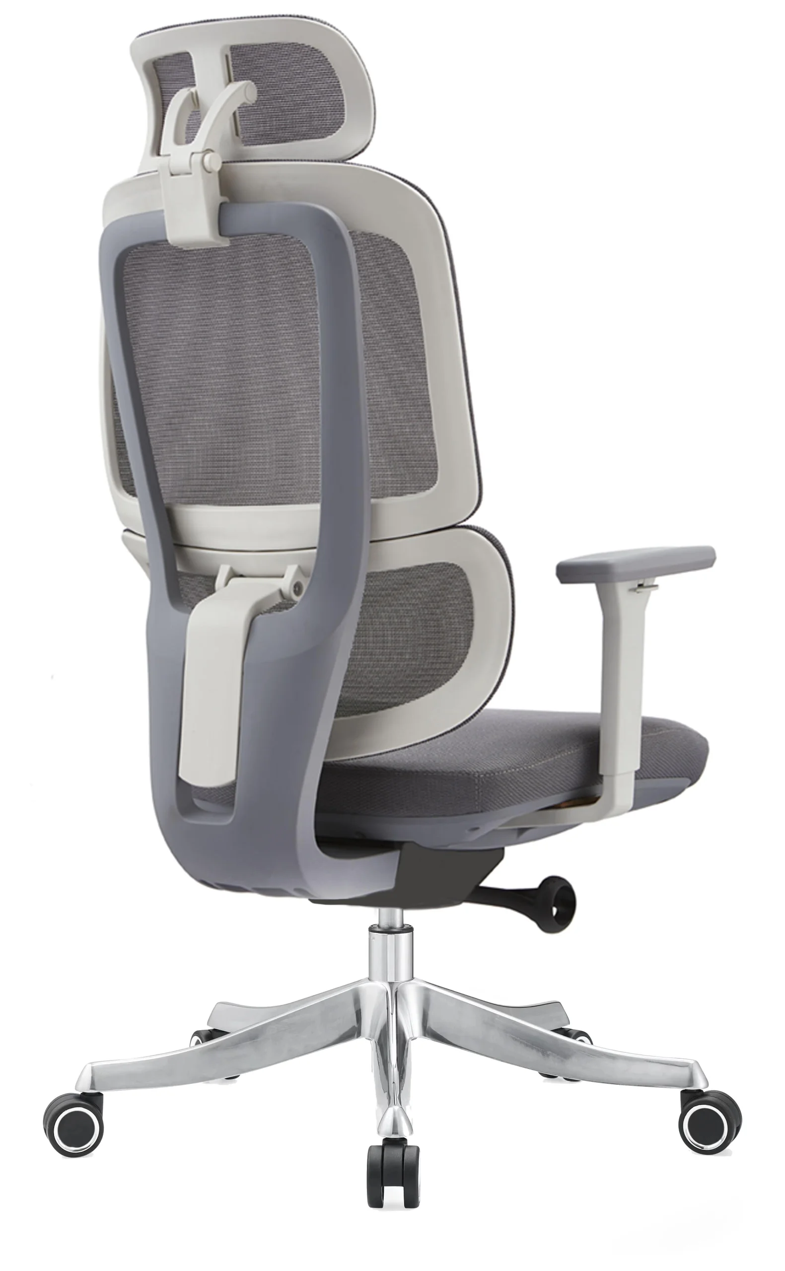 Mesh Office Chair with Adjustable Headrest and Armrests - Image 2