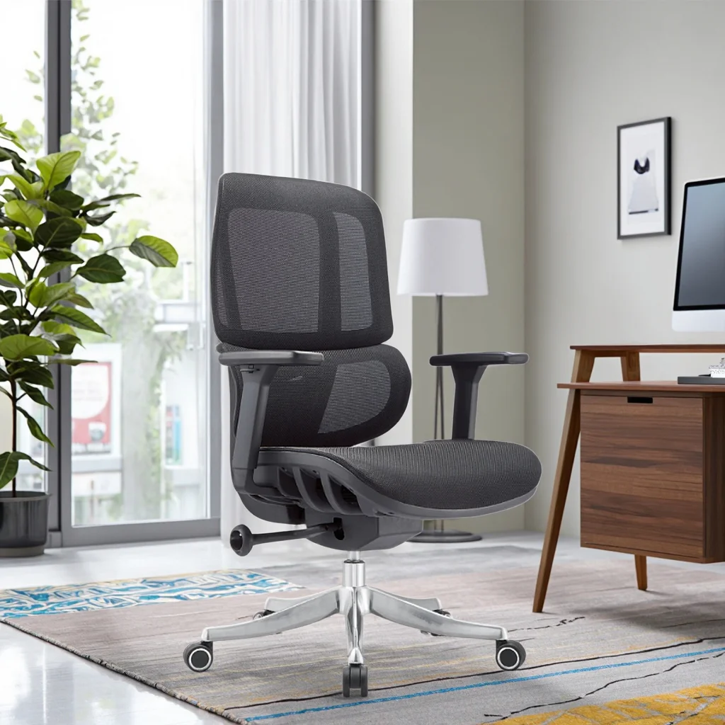 Mesh Office Chair with Double-Waist Backrest - Image 2