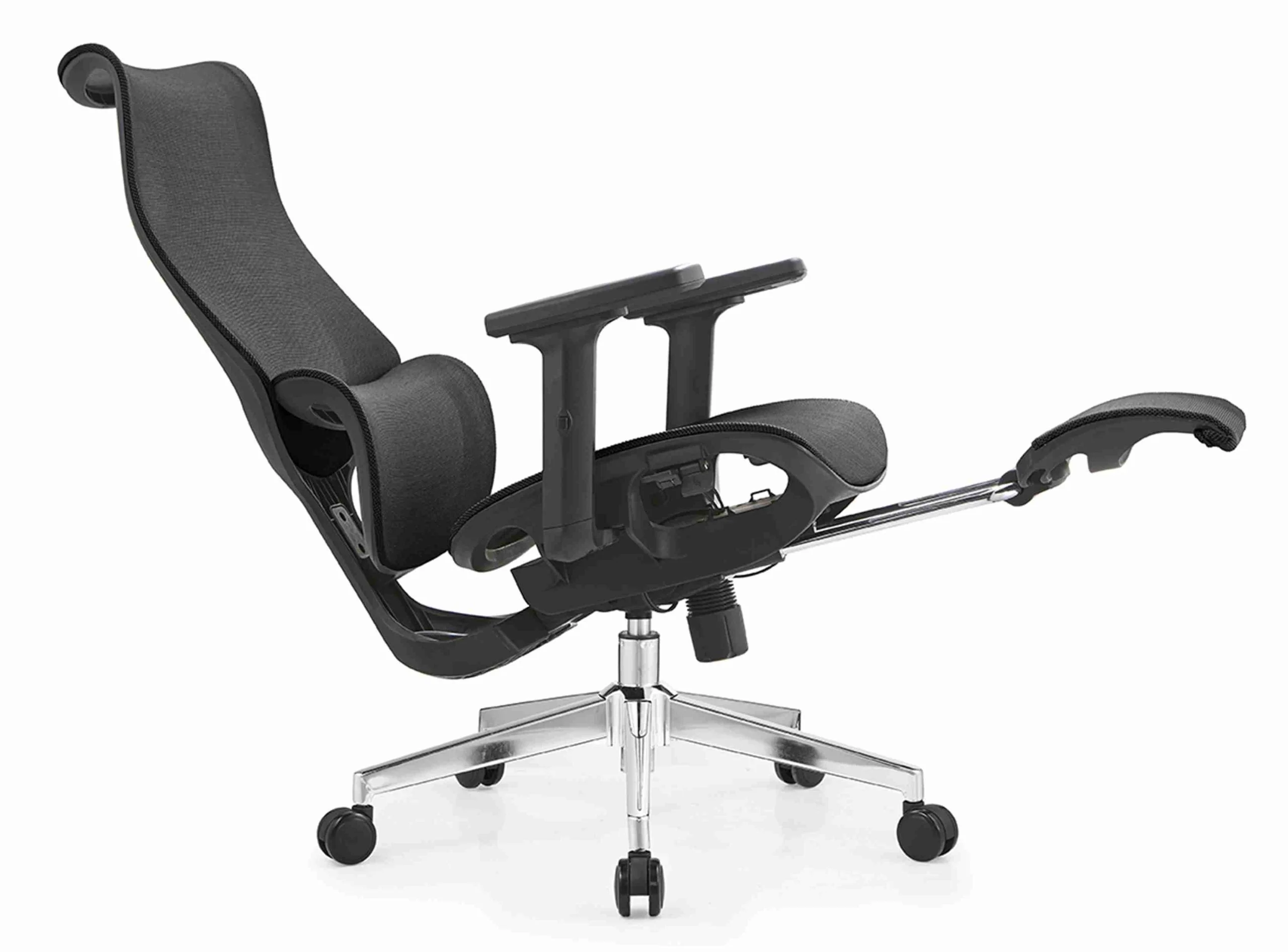 Mesh Office Chair with Lumbar Support and Silent Casters - Image 3