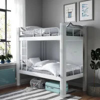 Metal Bunk Bed with Noiseless Frame for Dormitories