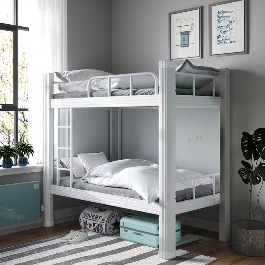 Metal Bunk Bed with Noiseless Frame for Dormitories