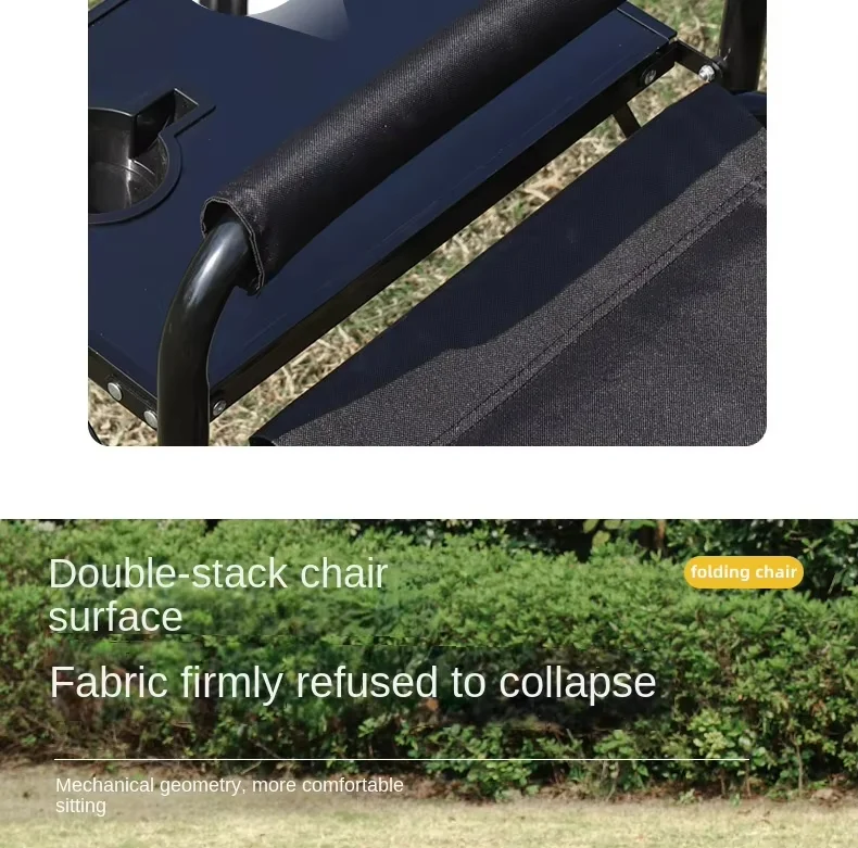 Steel Portable Folding Chair and Table Set - Image 5