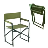 Steel Portable Folding Chair and Table Set with Backrest
