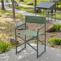 Steel Portable Folding Chair and Table Set with Backrest