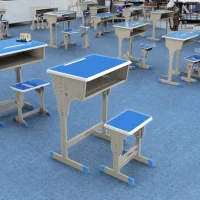 Steel Student Desk and Chair Set