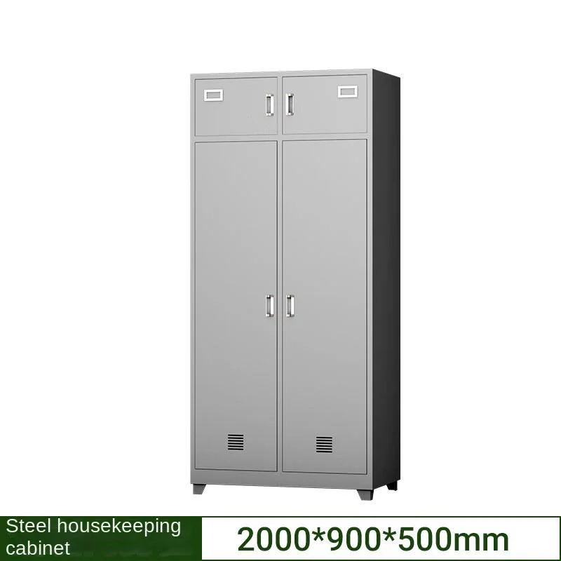 Steel Wardrobe with Drawers - Image 4