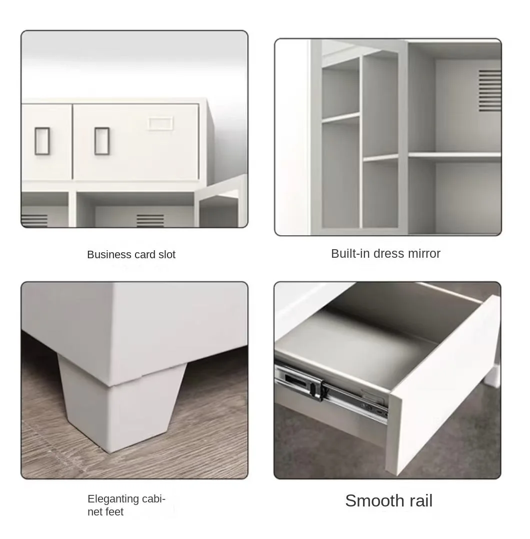 Steel Wardrobe with Drawers - Image 3