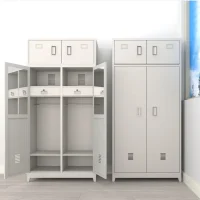 Steel Wardrobe with Drawers