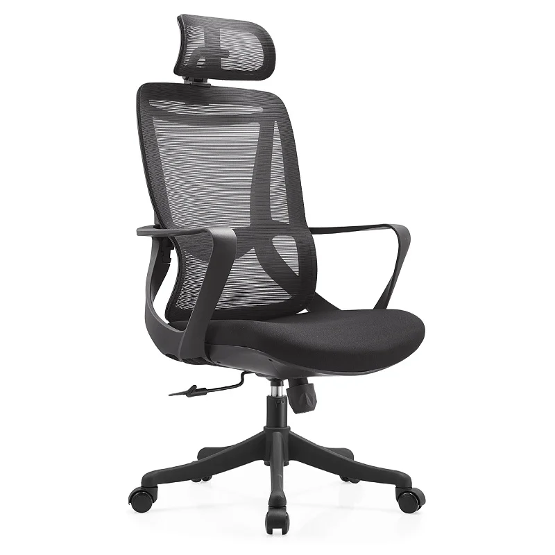 Swivel Office Chair with Reclining Backrest
