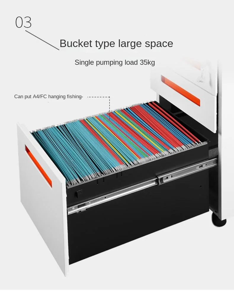Three-Drawer Mobile Cabinet - Image 5
