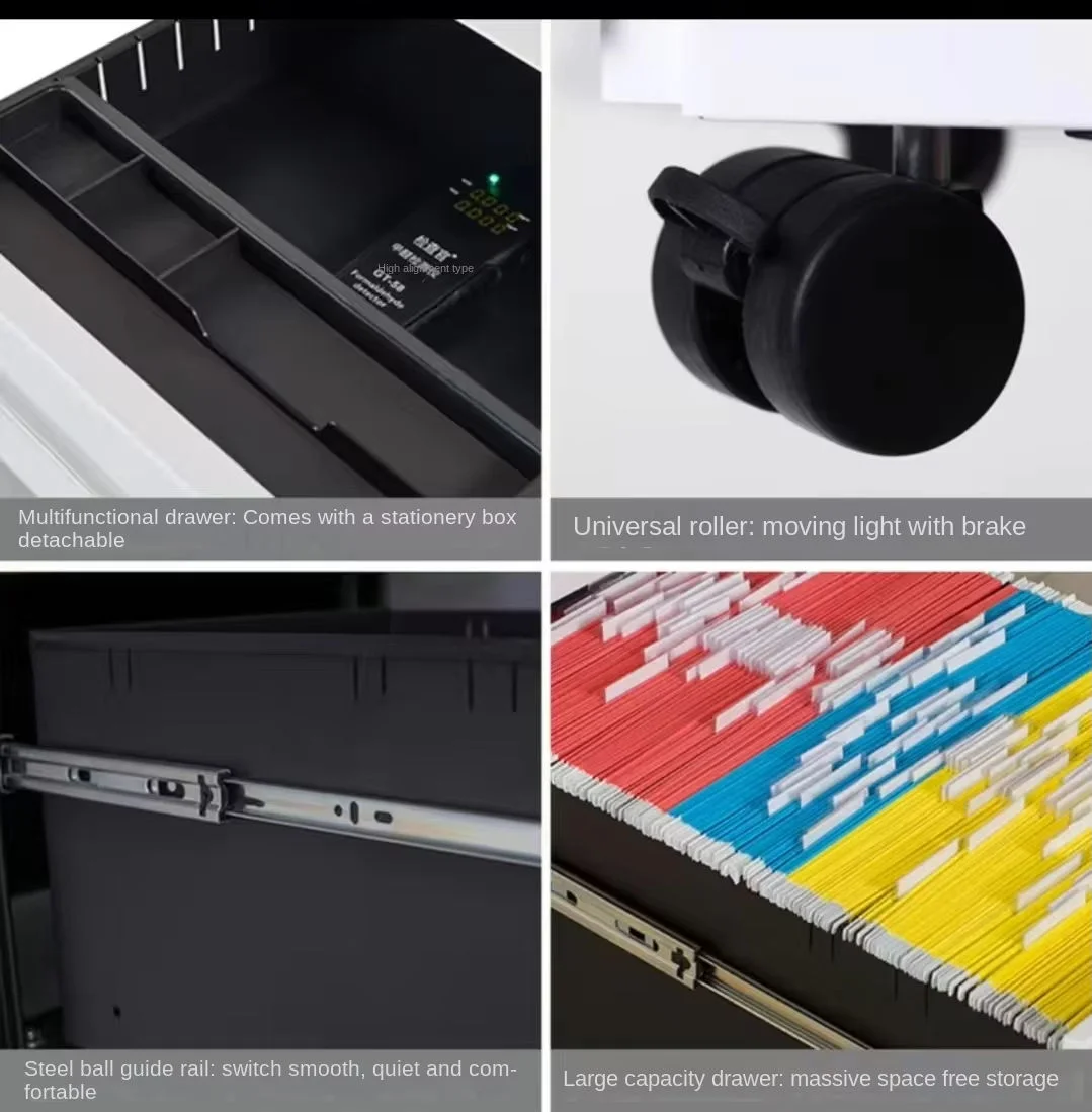 Three-Drawer Mobile Cabinet - Image 4