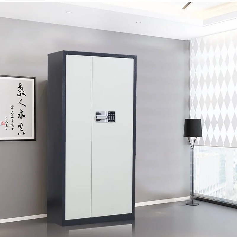 Two-Door Password Filing Cabinet with Adjustable Shelves (1850×900×420mm)